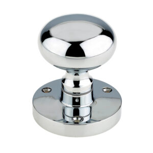 Zoo Hardware Contract Mushroom Mortice Door Knobs, Polished Chrome (Sold In Pairs)