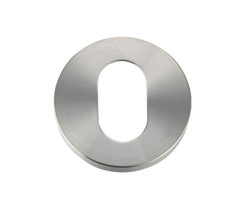 Zoo Hardware Zcs Architectural Oval Profile Escutcheon, Satin Stainless Steel