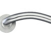 Zoo Hardware Zcs Architectural Arched Lever On Round Rose, Satin Stainless Steel (Sold In Pairs)