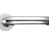 Zoo Hardware Zcs Architectural Rtd Lever On Round Rose, Polished Stainless Steel (Sold In Pairs)