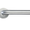 Zoo Hardware Zcs2 Radius Lever On Round Rose, Satin Stainless Steel (Sold In Pairs)