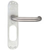 Zoo Hardware Zcs 19Mm Rtd Lever On Inner Backplate, Satin Stainless Steel (Sold In Pairs)