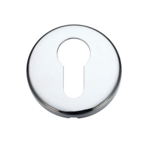 Zoo Hardware Stanza Contract Euro Profile Escutcheon, Polished Chrome