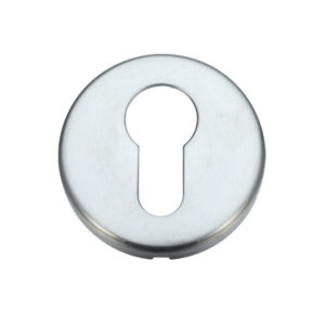 Zoo Hardware Stanza Contract Euro Profile Escutcheon, Satin Chrome