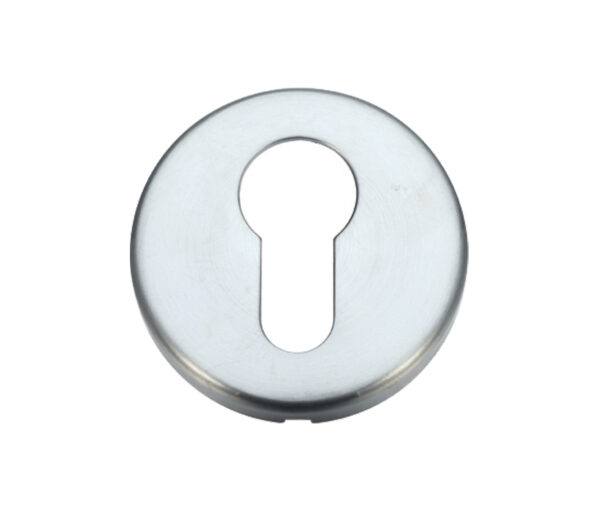 Zoo Hardware Stanza Contract Euro Profile Escutcheon, Satin Chrome