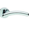 Serozzetta Noxia Door Handles On Round Rose, Polished Chrome (Sold In Pairs)