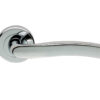 Serozzetta Titan Door Handles On Round Rose, Polished Chrome - (Sold In Pairs)