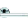 Serozzetta Atalaya Door Handles On Round Rose, Polished Chrome (Sold In Pairs)