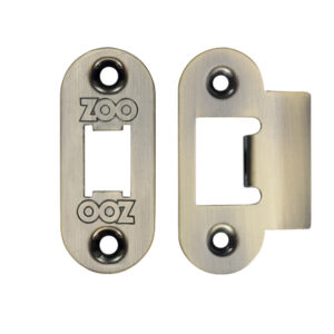 Zoo Hardware Radius Edge Face Plate And Strike Plate Accessory Pack, Florentine Bronze