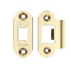 Zoo Hardware Radius Edge Face Plate And Strike Plate Accessory Pack, Pvd Stainless Brass