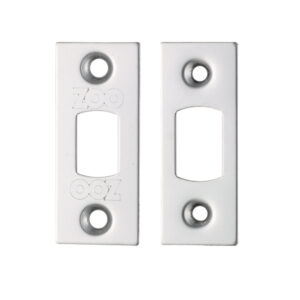 Zoo Hardware Face Plate And Strike Plate Accessory Pack, Polished Stainless Steel