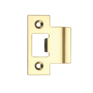 Zoo Hardware Spare Extended Tongue Strike Plate Accessory, Pvd Stainless Brass