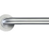 Zoo Hardware Zps Radius Lever On Round Rose, Satin Stainless Steel (Sold In Pairs)