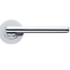 Zoo Hardware Stanza Venice Lever On Round Rose, Polished Chrome (Sold In Pairs)