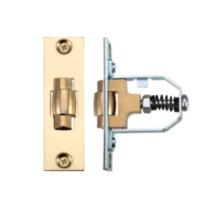 Zoo Hardware Adjustable Roller Latch (76Mm), Polished Brass