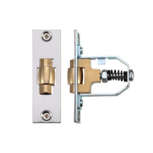 Zoo Hardware Adjustable Roller Latch (76Mm), Satin Stainless Steel