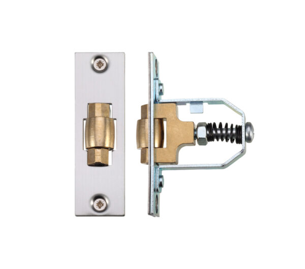 Zoo Hardware Adjustable Roller Latch (76Mm), Satin Stainless Steel