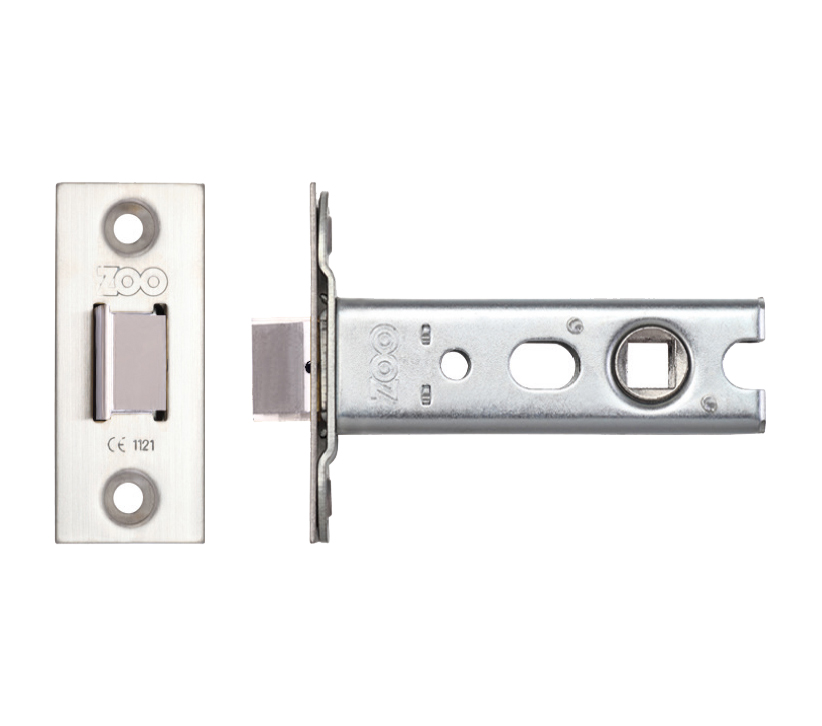 Zoo Hardware Heavy Duty Double Sprung Tubular Latches (Bolt Through) - Stainless Steel Finish