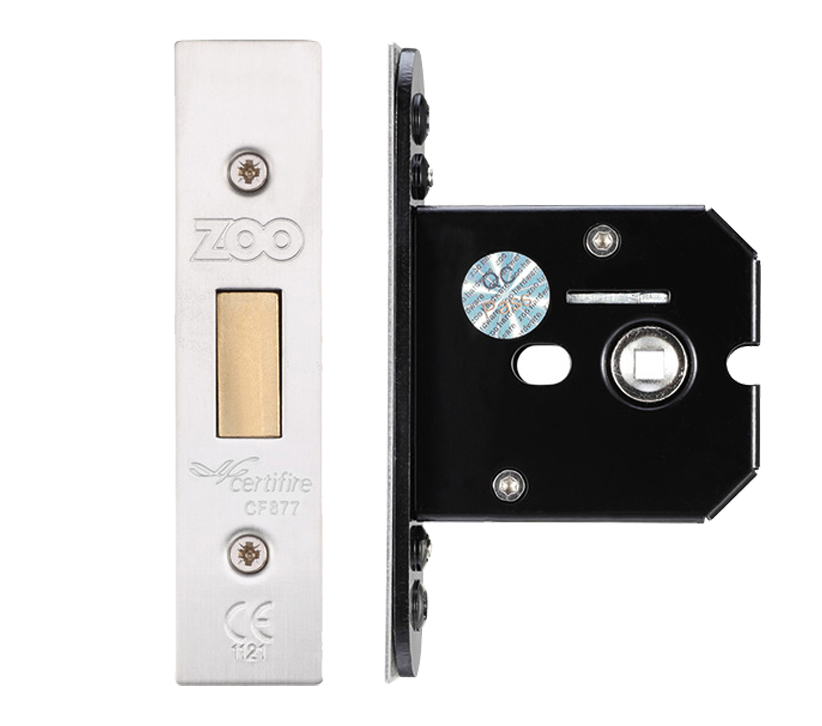 Zoo Hardware Flat Dead Bolt (67.5Mm, 79.5Mm Or 105.5Mm), Satin Stainless Steel