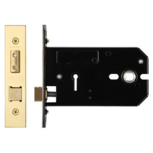 Zoo Hardware 3 Lever Horizontal Lock (127Mm Or 152Mm), Pvd Stainless Brass