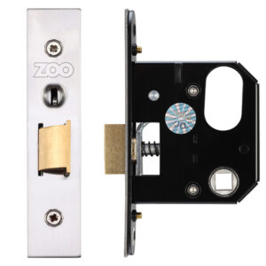 Zoo Hardware Uk Replacement Oval Night Latch (65.5Mm Or 78Mm), Satin Stainless Steel