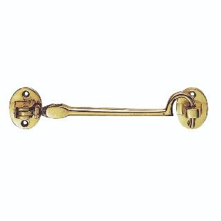 CARLISLE BRASS - AA63-BP CABIN HOOK (202MM : 8 INCH) - HEAVYWEIGHT (SILENT PATTERN)