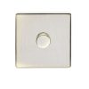 Eurolite Ab1Dled 1 Gang Led Push On Off 2Way Dimmer Flat Concealed Antique Plate Matching Knob