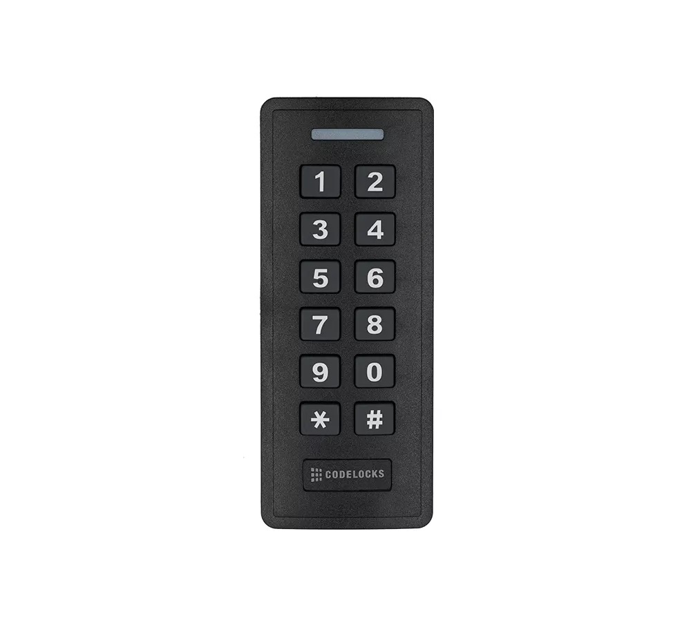 CODELOCKS AL3 Standalone Keypad Door Controller with RFID Black