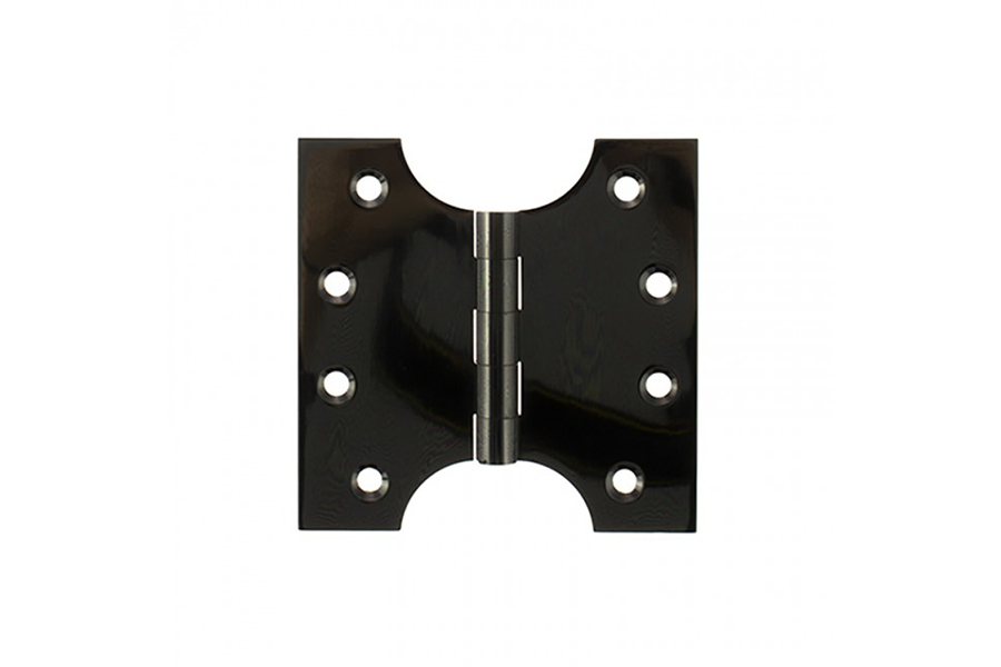 Atlantic (Solid Brass) Parliament Hinges 4" x 2" x 4mm - Black Nickel