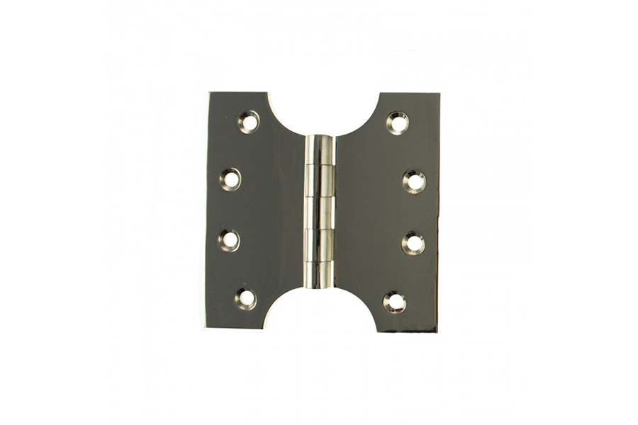 Atlantic (Solid Brass) Parliament Hinges 4" x 2" x 4mm - Polished Nickel