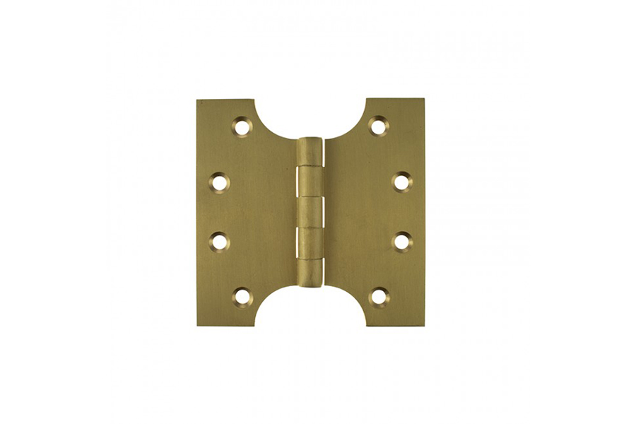 Atlantic (Solid Brass) Parliament Hinges 4" x 2" x 4mm - Satin Brass