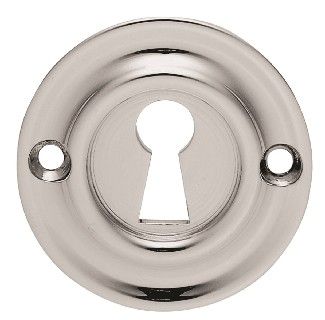 CARLISLE BRASS - AQ41CP-BP VICTORIAN ESCUTCHEON LOCK PROFILE ROUND FACE FIX