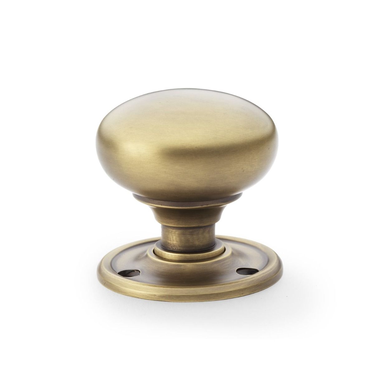 Alexander And Wilks Classic Mushroom Door Knob Small 41mm Antique Brass AW300-41-AB