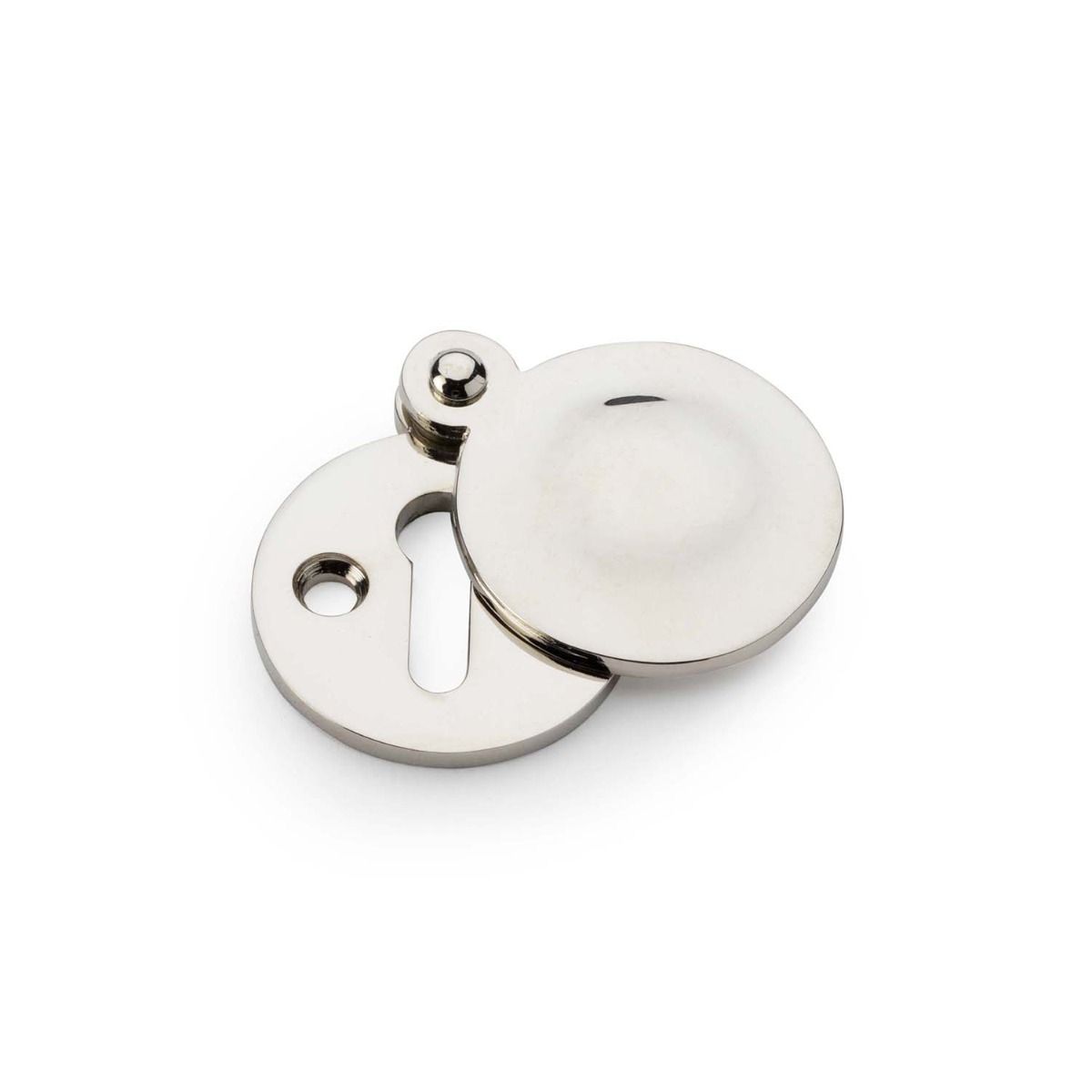 Alexander And Wilks Std Profile Round Harris Escutcheon Polished Nickel AW381-PN