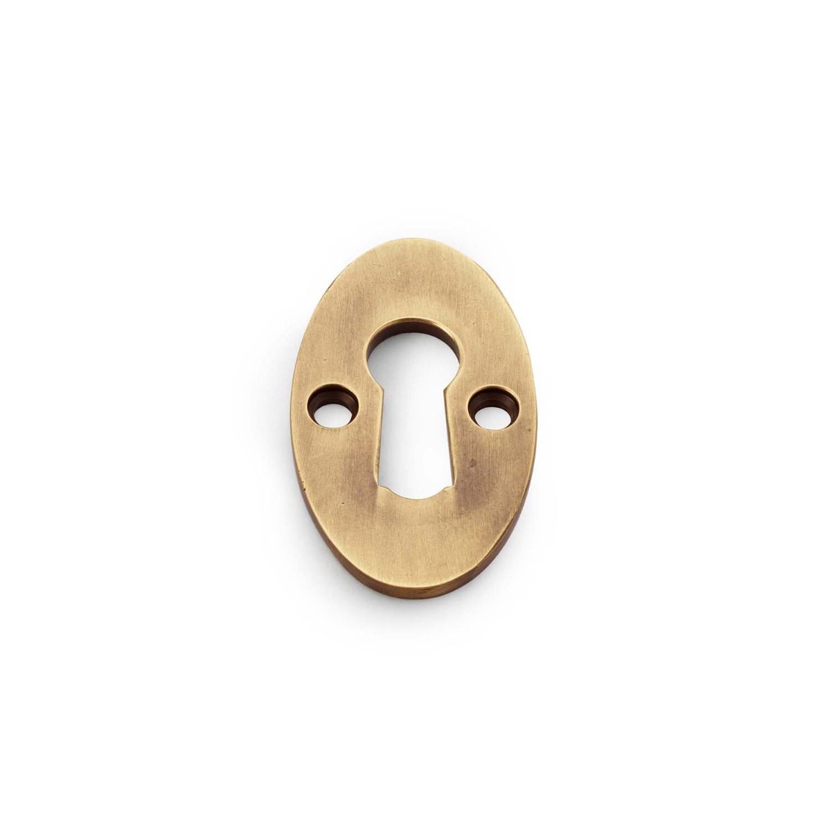 Alexander And Wilks Std Key Profile Oval Escutcheon Antique Brass AW383-AB