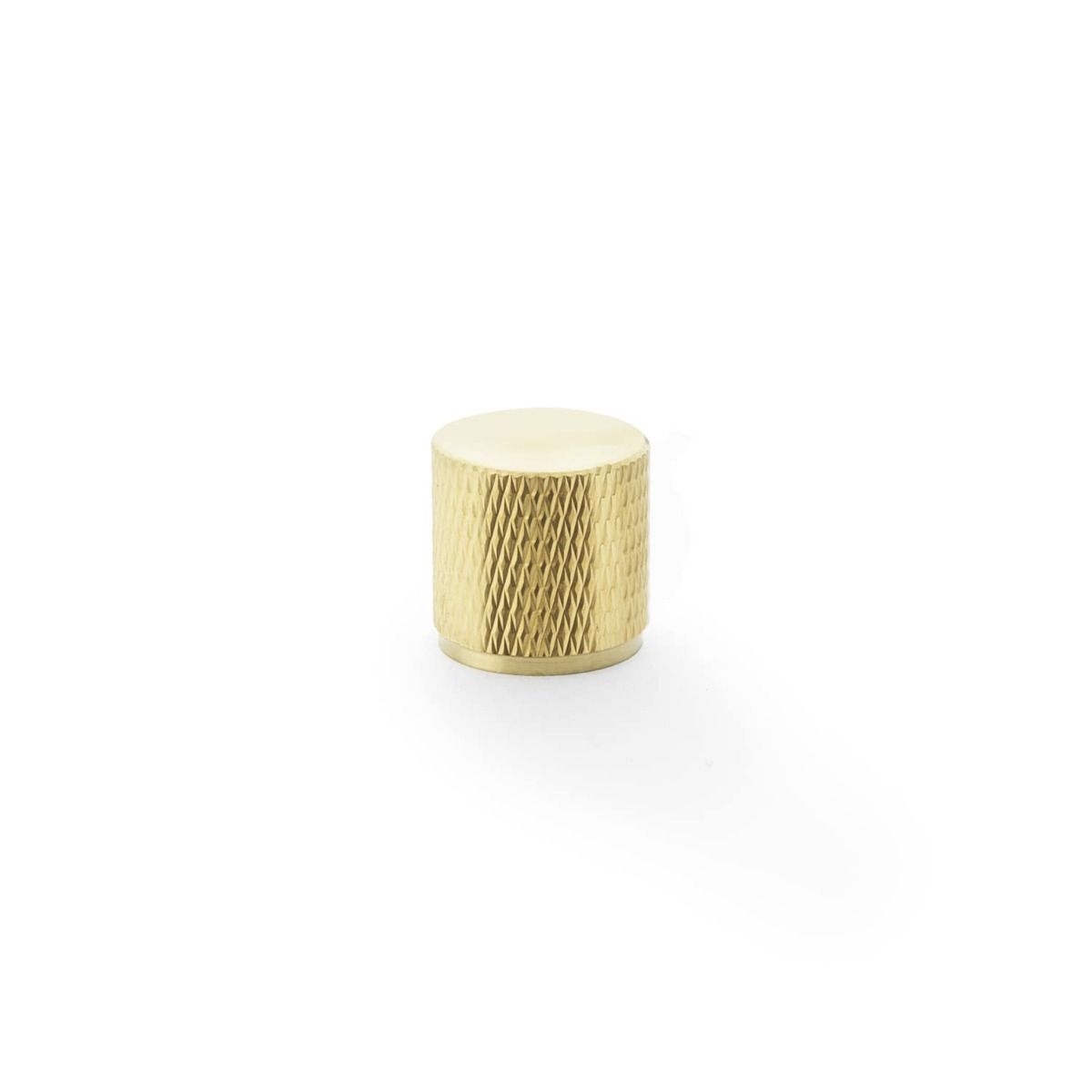 Alexander And Wilks Brunel Diamond Knurled Knob Large 35mm Satin Brass Pvd AW800-35-SBPVD