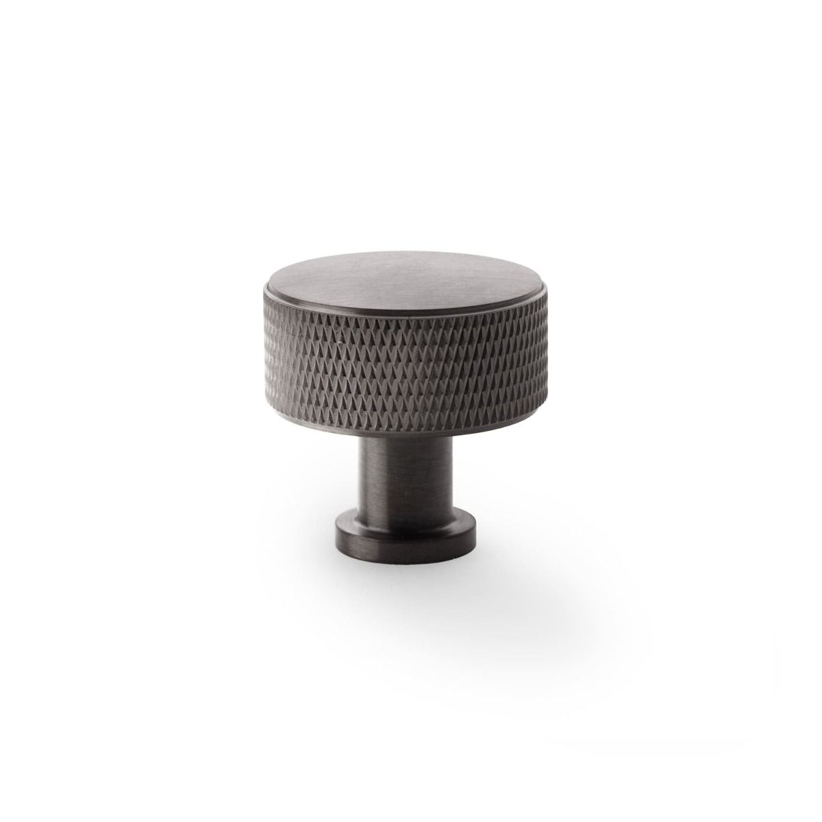 Alexander And Wilks Lucia Knurled Cabinet Knob 35mm Dark Bronze Pvd AW807K-35-DBZPVD