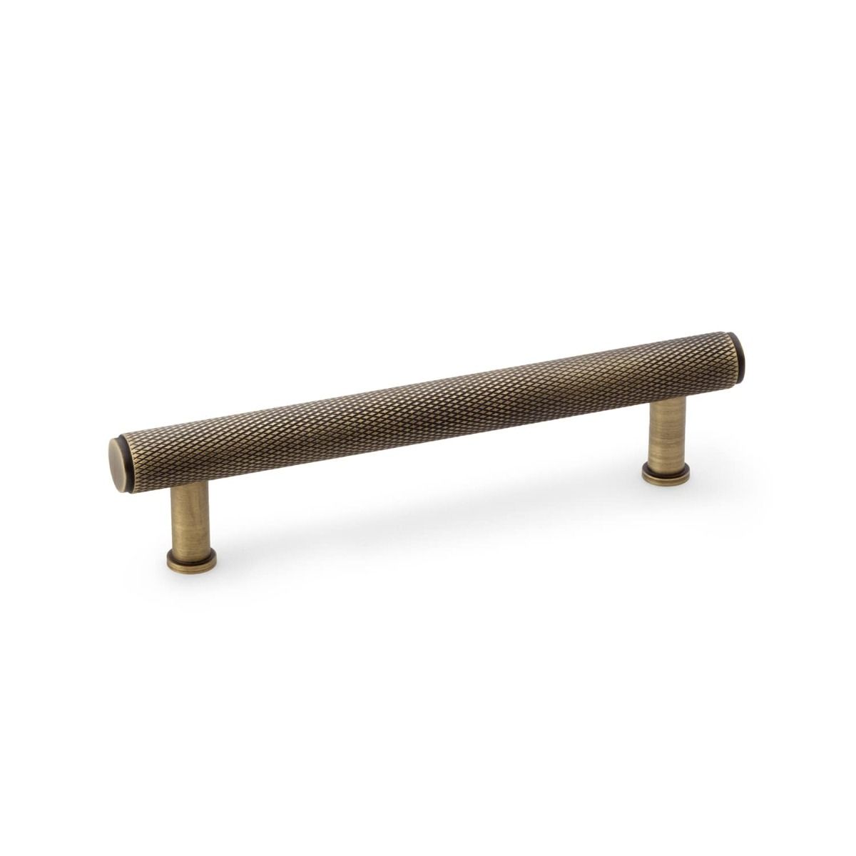 Alexander And Wilks Knurled T-Bar Cabinet Pull 128mm C/C Dark Bronze Pvd /Antique Brass AW809-128-DBZPVD/AB