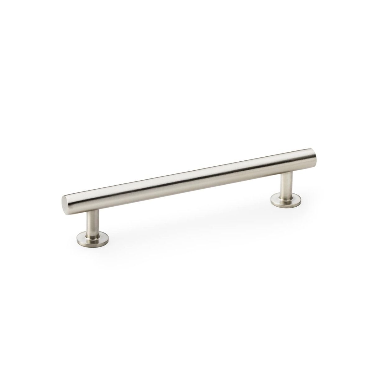 Alexander And Wilks Round T Bar Cabinet Pull Handle 160mm C/C Satin Nickel AW814-160-SN