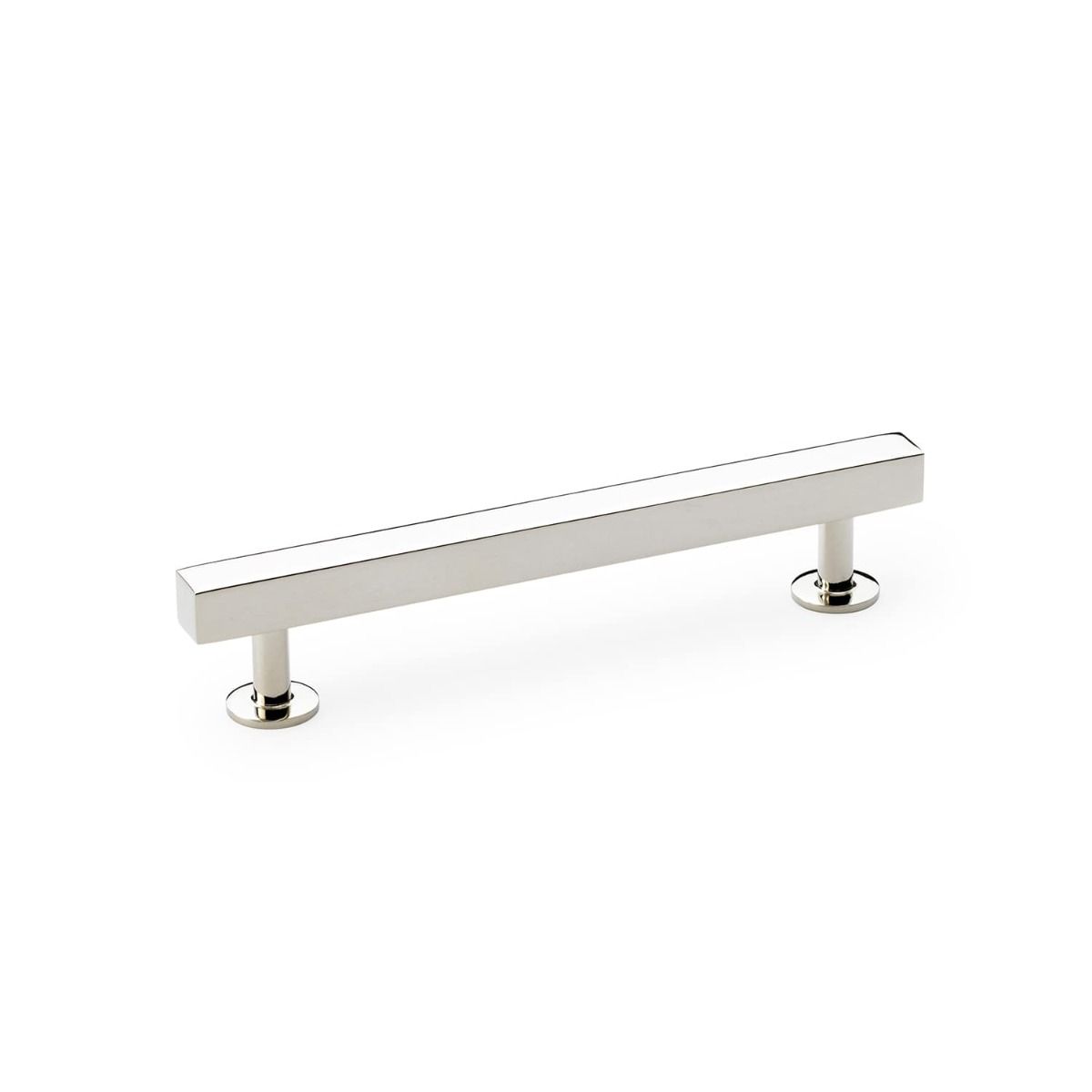 Alexander And Wilks Square T Bar Cabinet Pull Handle 160mm C/C Pol Nickel AW815-160-PN