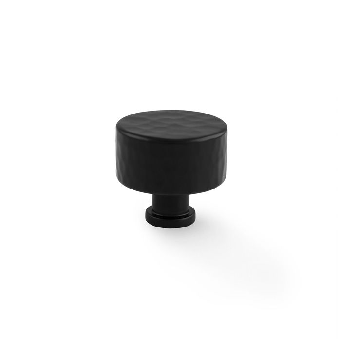 Alexander And Wilks Leila Hammered Cupboard Knob 35Mm Matt Black AW816-35-BL