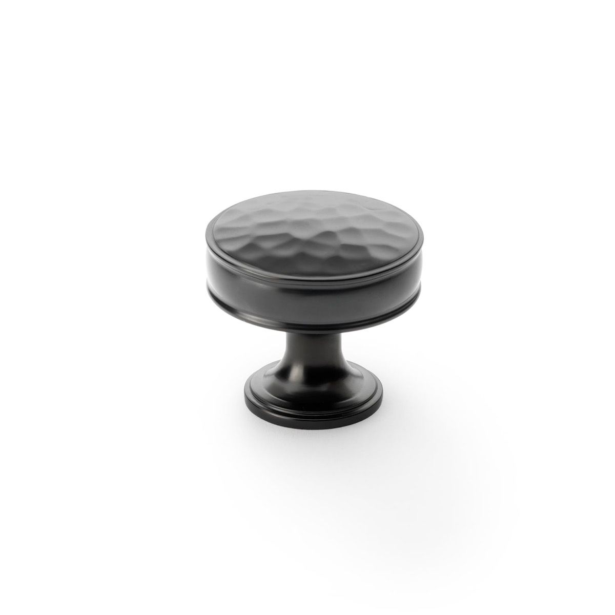 Alexander And Wilks Lynd Hammered Cupboard Knob 32mm Dia. Dark Bronze AW818-32-DBZ