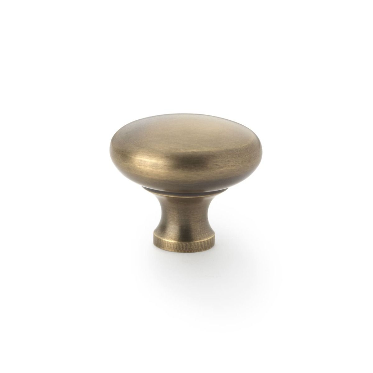 Alexander And Wilks Wade Round Cabinet Knob 38mm Antique Brass AW836-38-AB