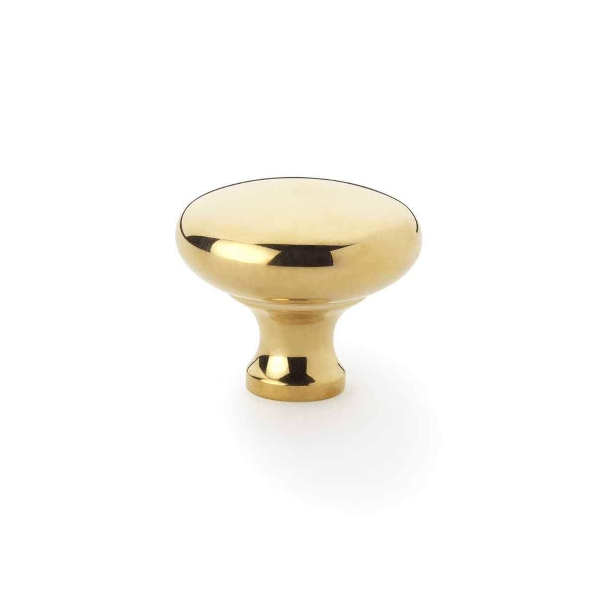 Alexander And Wilks Wade Round Cabinet Knob 38mm Polished Brass AW836-38-PB