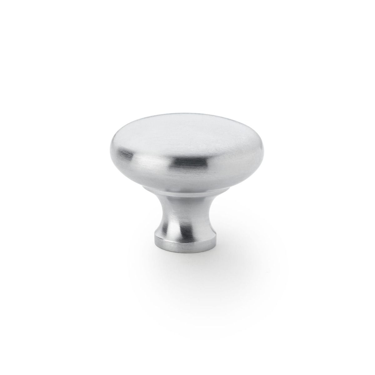 Alexander And Wilks Wade Round Cabinet Knob 32mm Satin Chrome AW836-32-SC