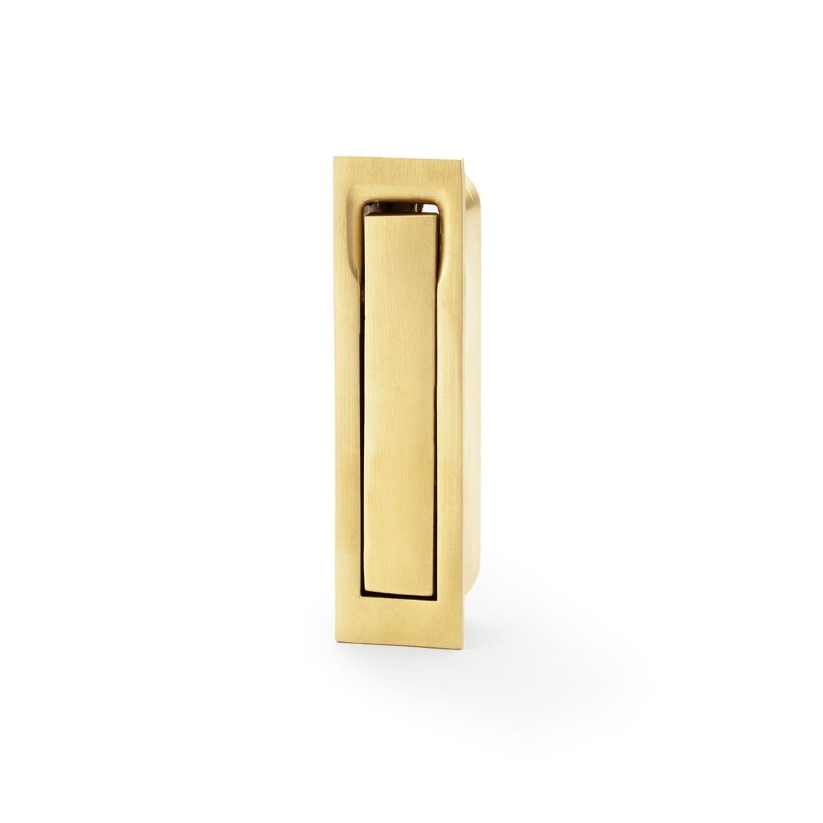 Alexander And Wilks Sliding Door Edge Pull Square Pvd Satin Brass AW990SBPVD