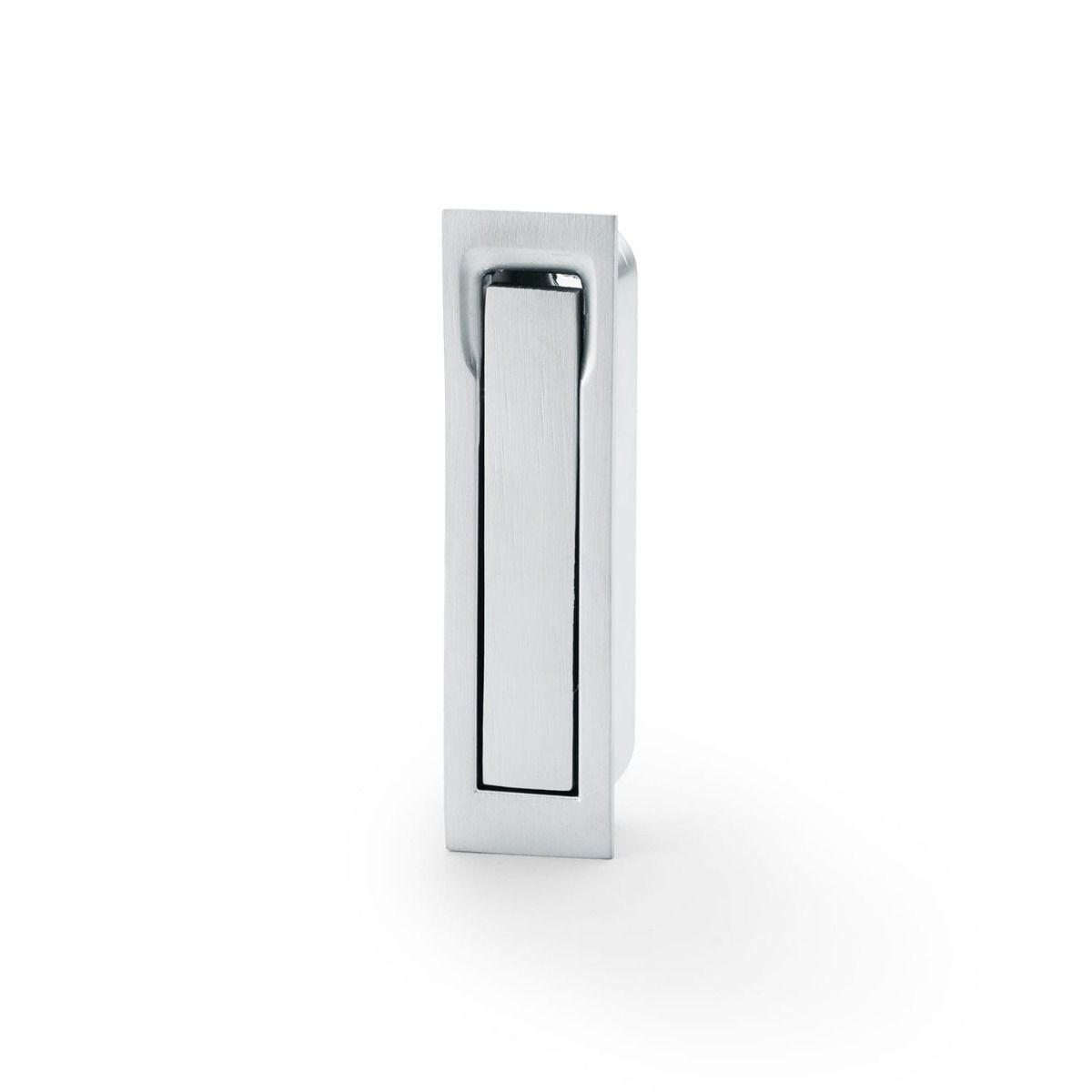 Alexander And Wilks Sliding Door Edge Pull Square Satin Chrome AW990SC