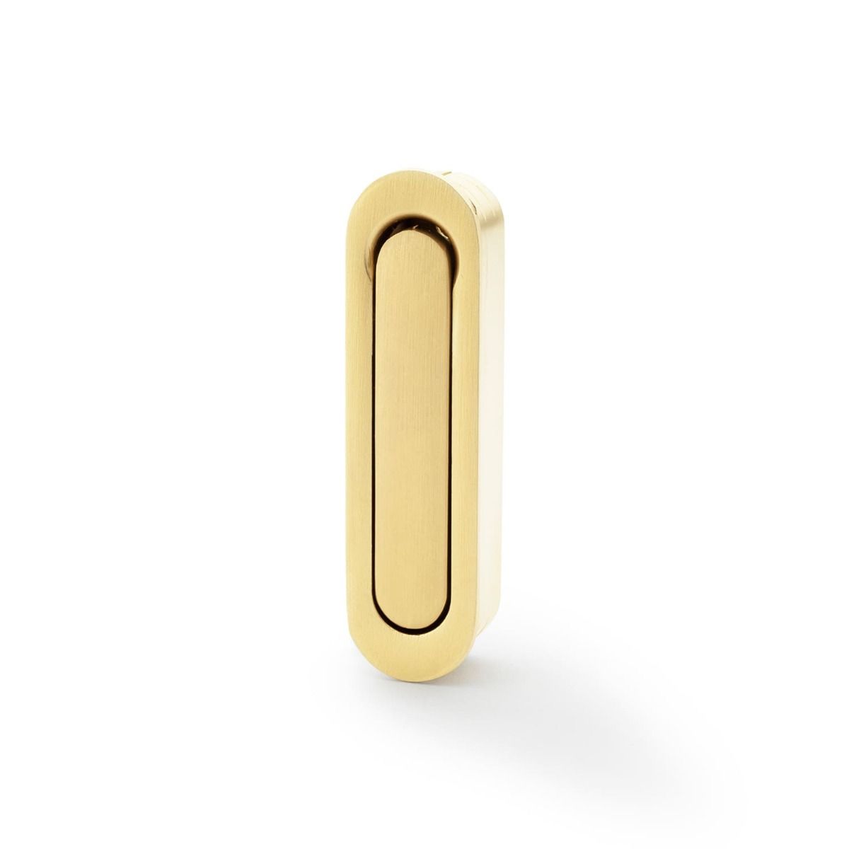 Alexander And Wilks Sliding Door Edge Pull Radius Pvd Satin Brass AW991SBPVD