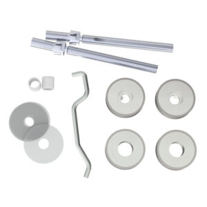 Eurospec Back To Back Fixing Kits, For 19Mm Dia Bar, Polished Or Satin Finish