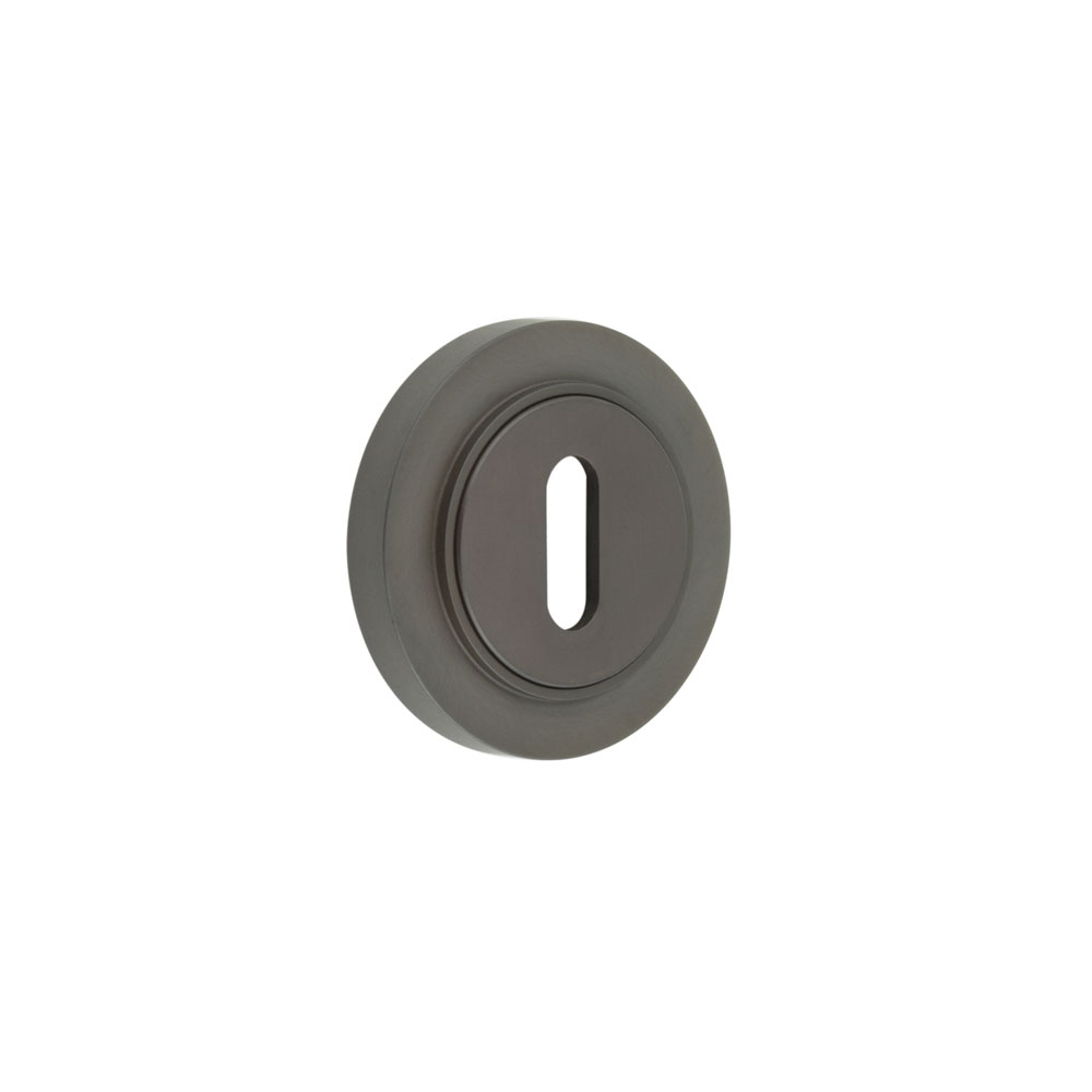 Burlington Standard Keyway Escutcheons Plain Rose Dark Bronze